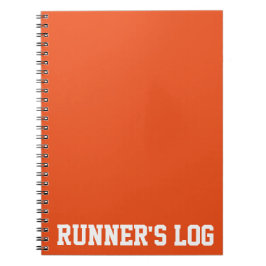 シンプルな訓練のランナーの丸太の基本的な色 ノートブック