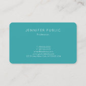 シンプルな設計の傾向はテンプレートを専門着色します 名刺 (裏面)