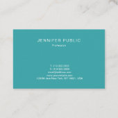 シンプルな設計の傾向はテンプレートを専門着色します 名刺 (裏面)