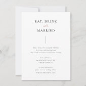 シンプルな詳細カード, 結婚詳細カード 招待状 (正面)