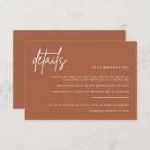 シンプルな詳細 ウェディング招待状 付属カード サンキューカード (正面/裏面)