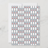 シンプルな誕生日ボウリングパーティー 招待状 (裏面)