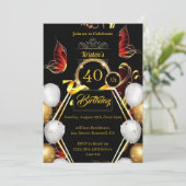 シンプルな誕生日招待状 招待状 (スタンド正面)