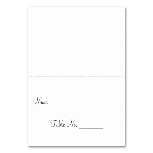 シンプルな護衛カード テーブルナンバー (正面)