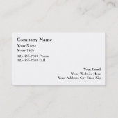 シンプルな象の名刺 名刺 (裏面)