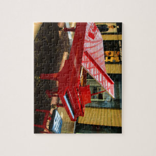 シンプルな赤:グランドピアノ ジグソーパズル