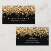 シンプルな輝きの金ゴールドライト 名刺 (正面/裏面)