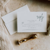 シンプルな返信 ウェディング 封入カード サンキューカード