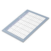 シンプルな週間プランナー ノートパッド (アングル)