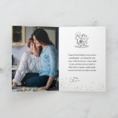 シンプルな遅れた誕生日カード　孫娘へ カード (内部)