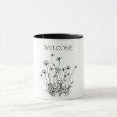 シンプルな野の花 ウェルカムマグ マグカップ (中央)