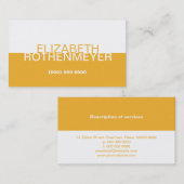 シンプルな金ゴールドのパネルの名刺 名刺 (正面/裏面)