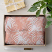 シンプルな金ゴールドの熱帯珊瑚のシックなヤシの木の花柄 薄葉紙 (ギフト)