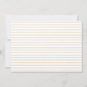 シンプルな金ゴールドフレームの結婚式招待状-きれいにして下さい 招待状 (裏面)