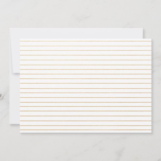 シンプルな金ゴールドフレームの結婚式招待状-きれいにして下さい 招待状 (裏面)