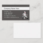 シンプルな鉛管工ビジネスプロフィールカード 名刺 (正面/裏面)