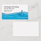 シンプルな鉛管工 名刺 (正面/裏面)