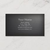 シンプルな銀製のスピーチ言語病理学者カード 名刺 (裏面)