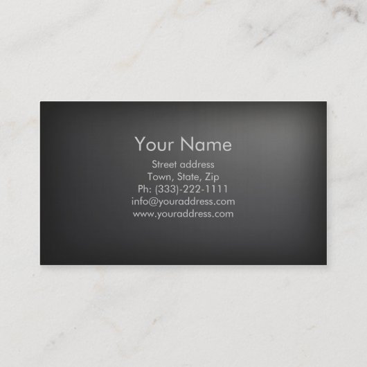 シンプルな銀製のスピーチ言語病理学者カード 名刺 (裏面)