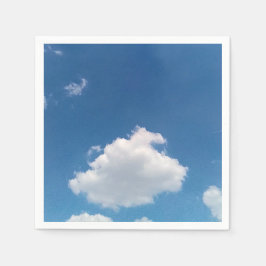 シンプルな雲 スタンダードカクテルナプキン