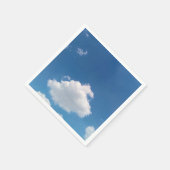 シンプルな雲 スタンダードカクテルナプキン (角)