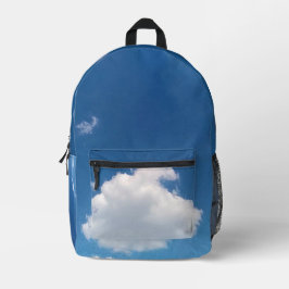 シンプルな雲 プリントバックパック