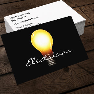 シンプルな電気工事士名刺 名刺