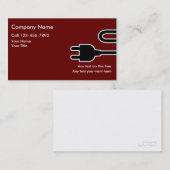 シンプルな電気技師の名刺 名刺 (正面/裏面)