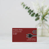 シンプルな電気技師の名刺 名刺 (スタンド正面)