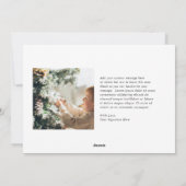 シンプルな青い枠の写真がおしゃれなクリスマス シーズンカード (裏面)