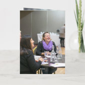 シンプルな青い装飾とオフィススペースの会社 ホ シーズンカード (裏面)