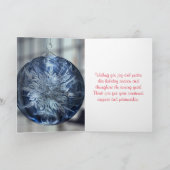 シンプルな青い装飾とオフィススペースの会社 ホ シーズンカード (内部)