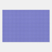 シンプルな青と白の水玉模様 ラッピングペーパーシート (正面2)