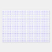 シンプルな青と白の水玉模様 ラッピングペーパーシート (正面)