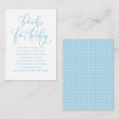 シンプルな青色児のシャワーのエンクロージャの本の要求 エンクロージャーカード (正面/裏面)