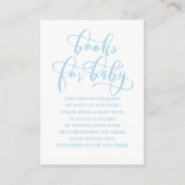 シンプルな青色児のシャワーのエンクロージャの本の要求 エンクロージャーカード (正面)