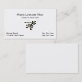 シンプルな音楽のレッスンの名刺 名刺 (正面/裏面)