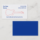 シンプルな音楽業界カード 名刺 (正面/裏面)