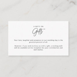 シンプルな願い事カード(ギフトに同封用) エンクロージャーカード