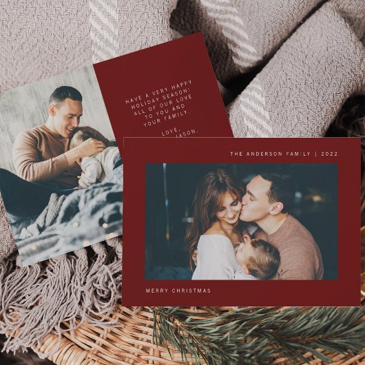 シンプルな願い | ミニマルな2枚の写真 シーズンカード