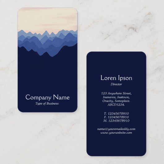 シンプルな風景03 名刺 (正面/裏面)