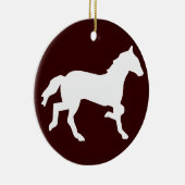 シンプルな馬 セラミックオーナメント (右)