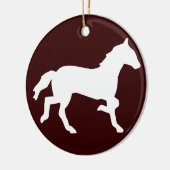 シンプルな馬 セラミックオーナメント (左)
