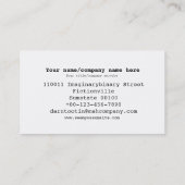 シンプルな髭 名刺 (裏面)