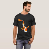 シンプルな鯉のデザイン Tシャツ (正面フル)