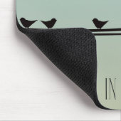 シンプルな鳥のもの マウスパッド (コーナー)