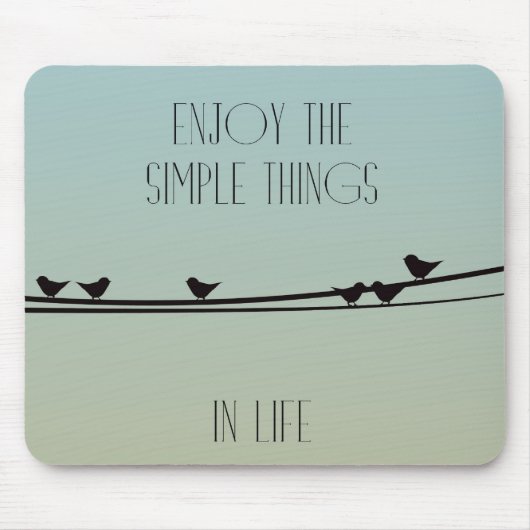 シンプルな鳥のもの マウスパッド (正面)