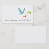 シンプルな鳥 名刺 (正面/裏面)