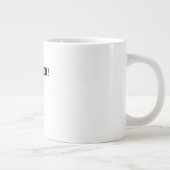 シンプルな鹿のイラスト ジャンボコーヒーマグカップ (右)