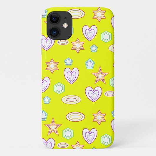シンプルな黄色のデザイン Case-Mate iPhoneケース (裏面)